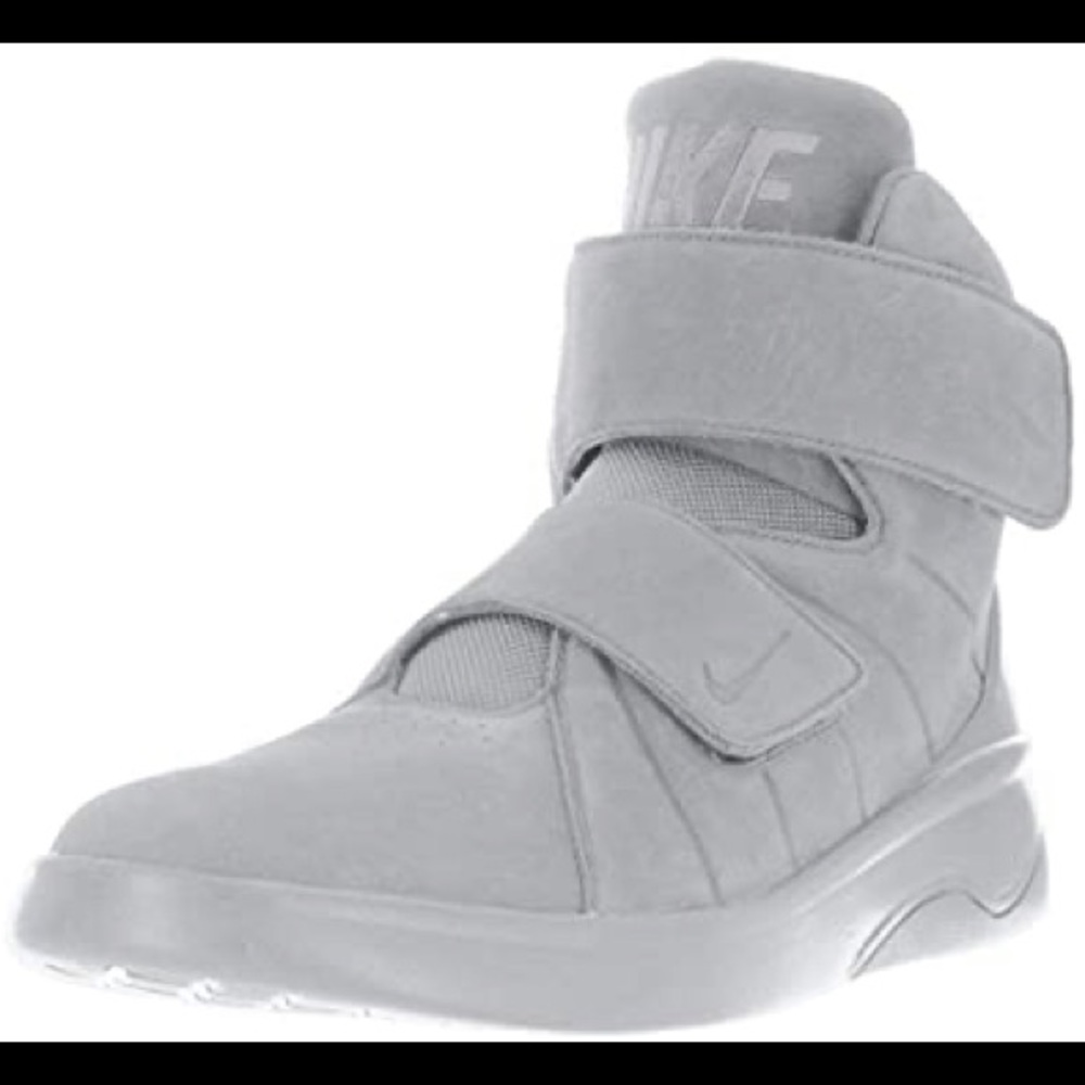 Nike grey high tops Velcro shoes